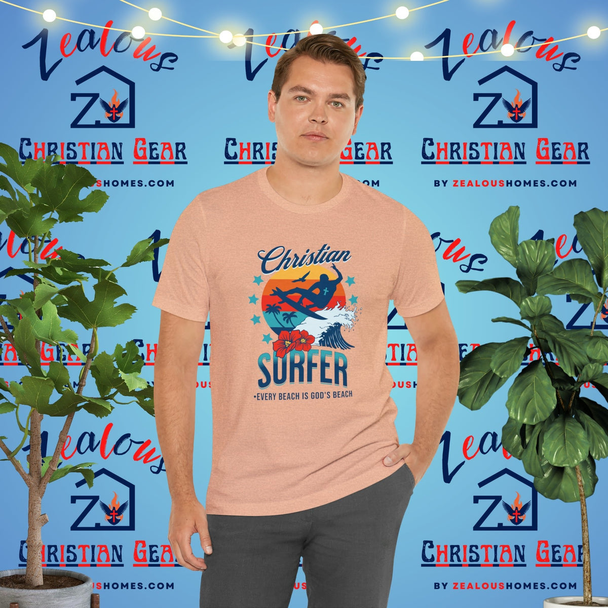 Christian Surfer | Every Beach Is God's Beach - Zealous Christian Gear - 7