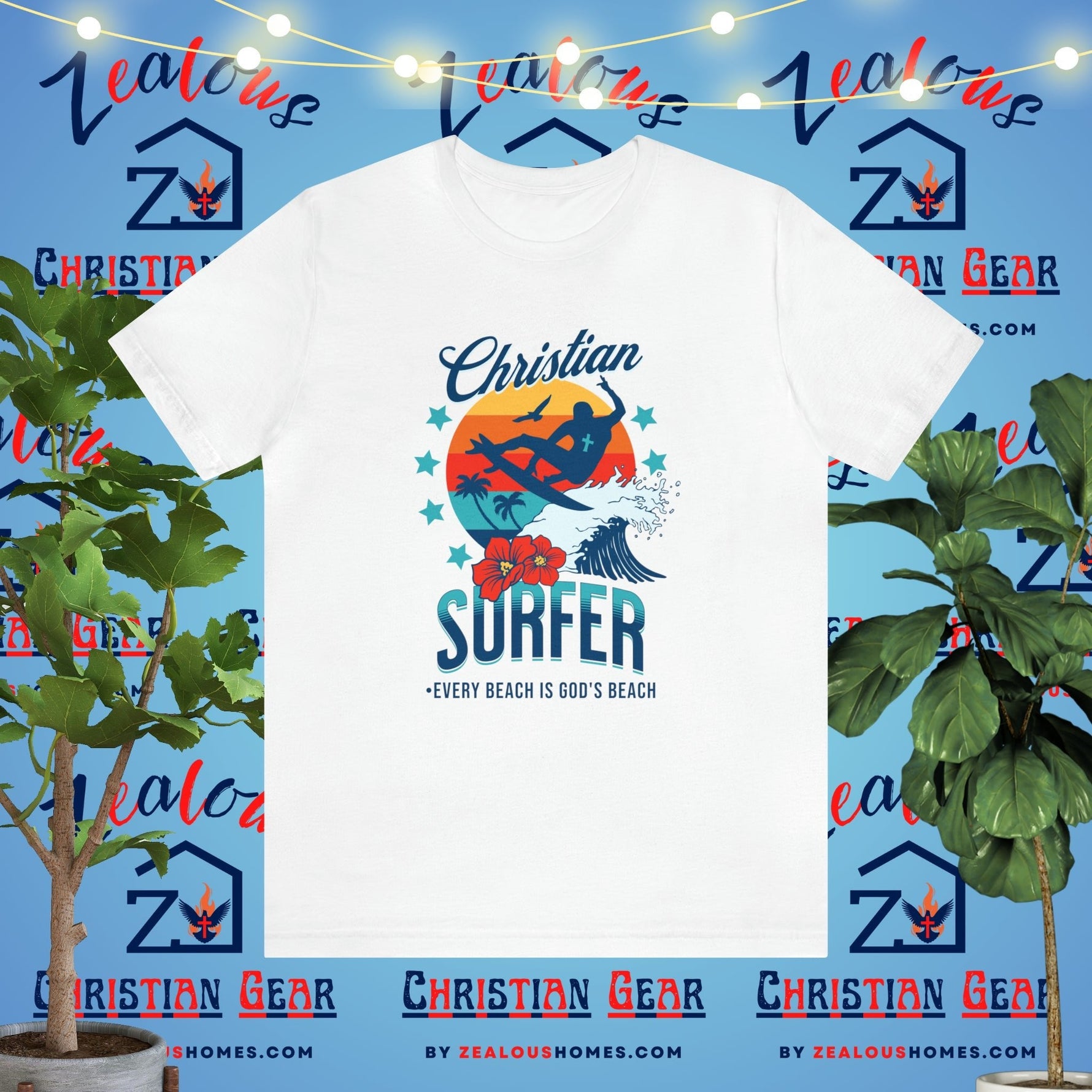 Christian Surfer | Every Beach Is God's Beach - Zealous Christian Gear - 28