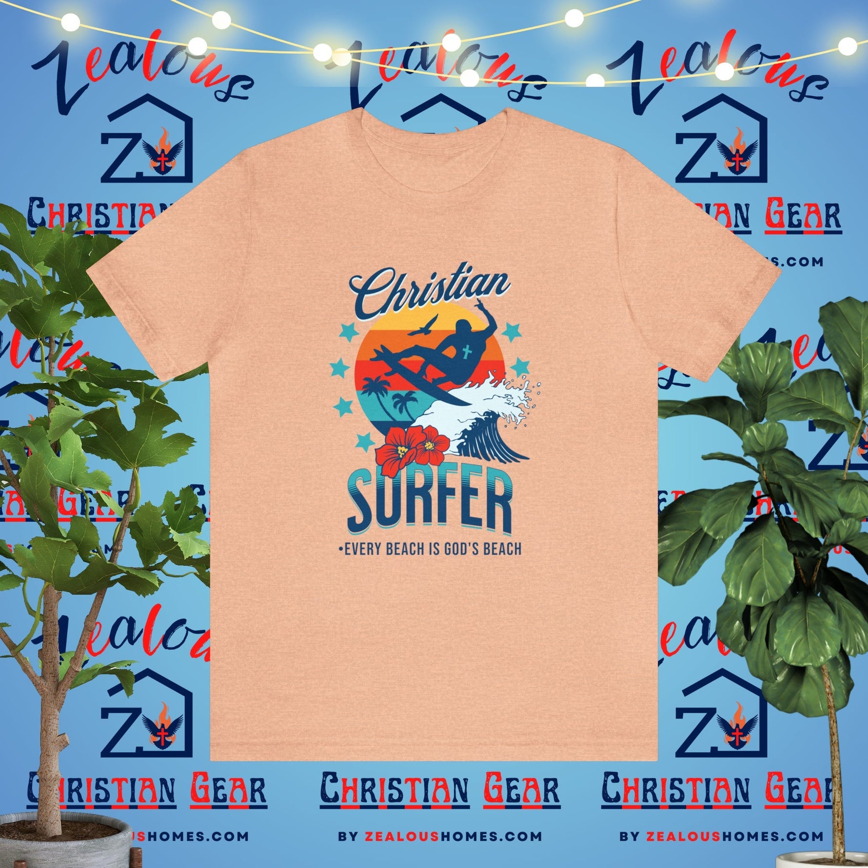 Christian Surfer | Every Beach Is God's Beach - Zealous Christian Gear - 38