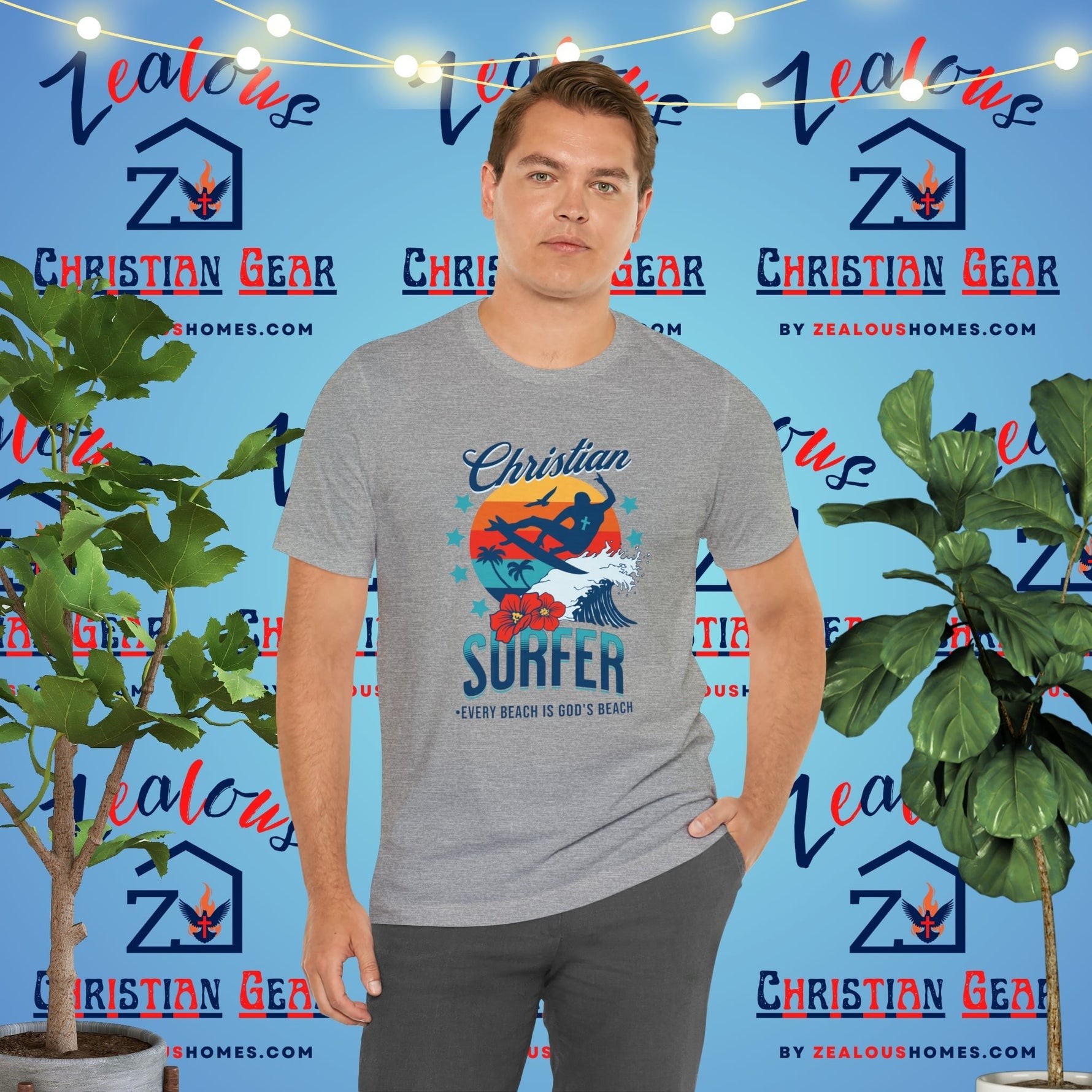 Christian Surfer | Every Beach Is God's Beach - Zealous Christian Gear - 2