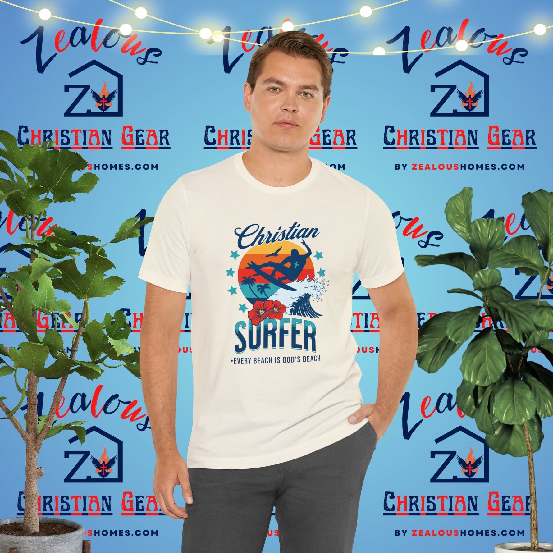 Christian Surfer | Every Beach Is God's Beach - Zealous Christian Gear - 3