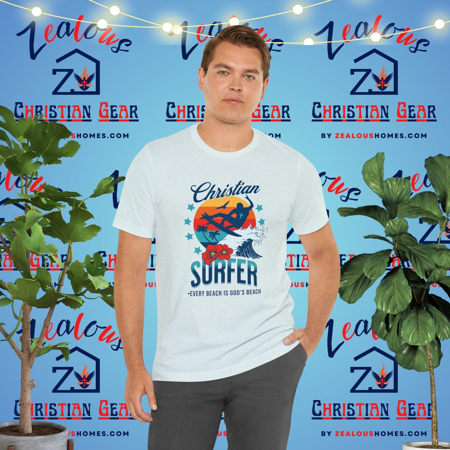 Christian Surfer | Every Beach Is God's Beach - Zealous Christian Gear - 1