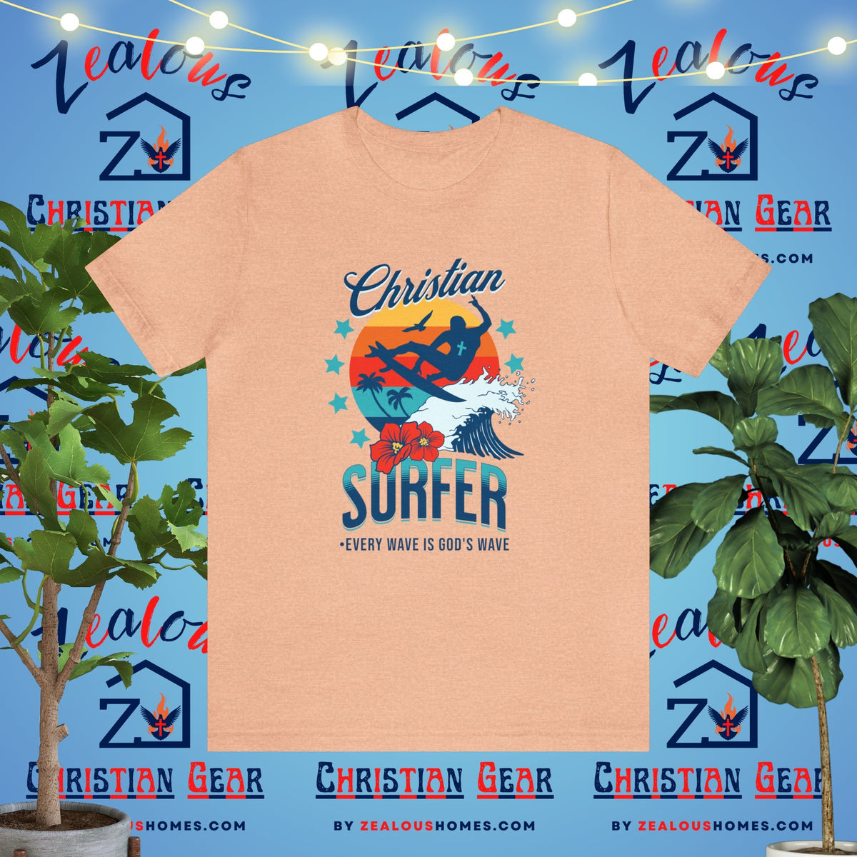 Christian Surfer | Every Wave Is God's Wave - Zealous Christian Gear - 33