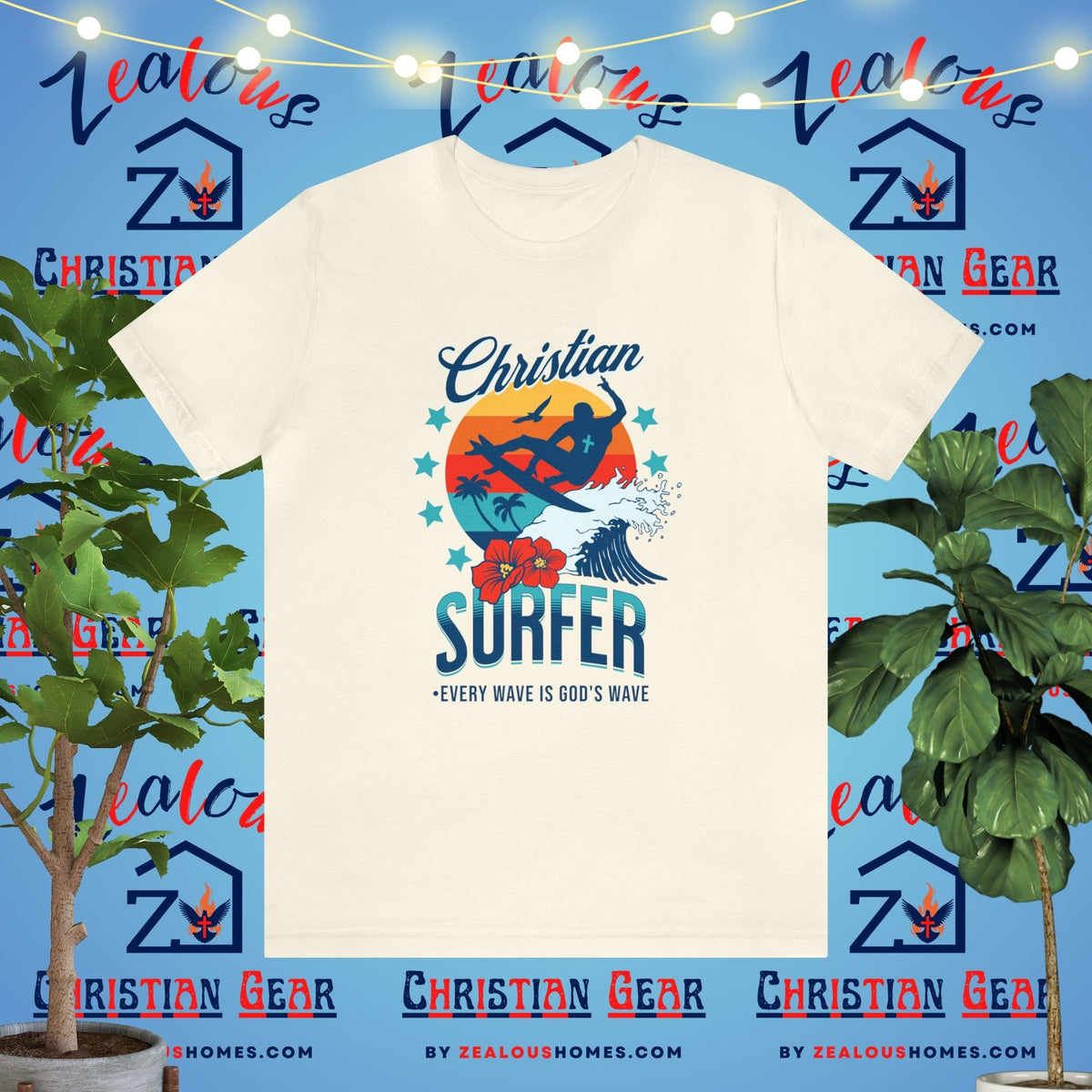 Christian Surfer | Every Wave Is God's Wave - Zealous Christian Gear - 8