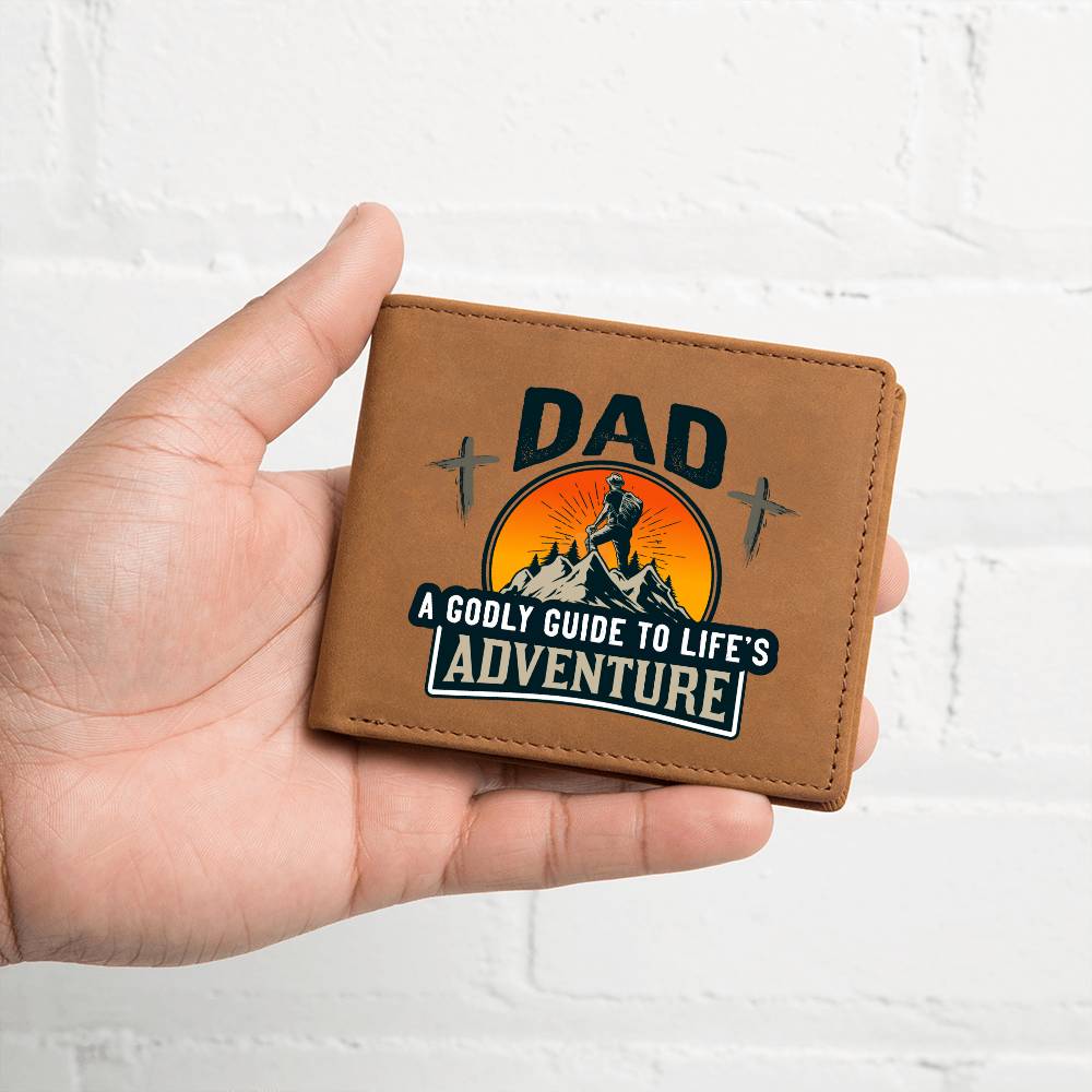 DAD: A Godly Guide to Life's Adventure | Graphic Leather Wallet - Zealous Christian Gear - 7