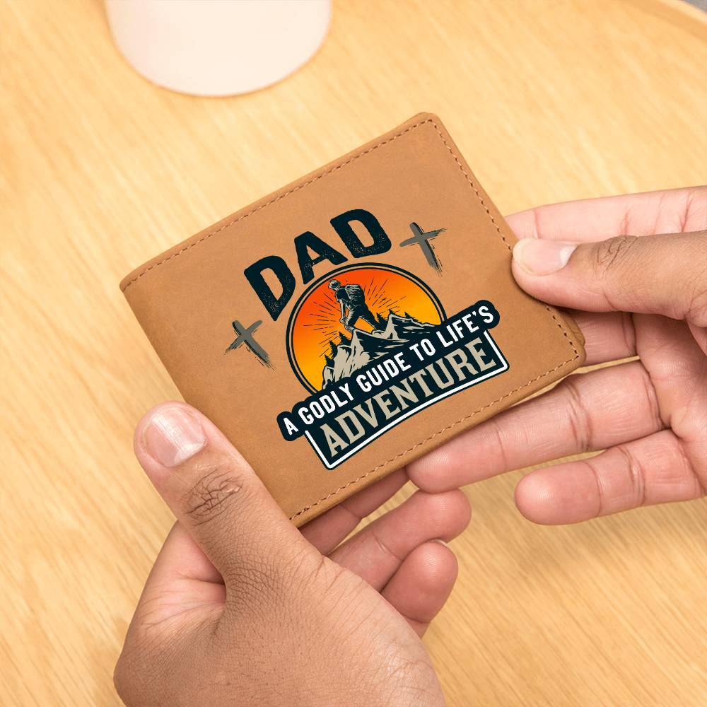 DAD: A Godly Guide to Life's Adventure | Graphic Leather Wallet - Zealous Christian Gear - 8