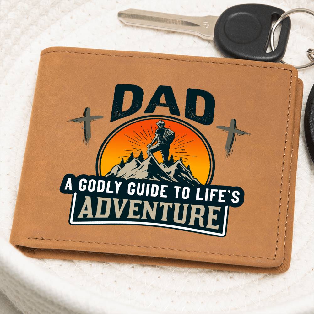 DAD: A Godly Guide to Life's Adventure | Graphic Leather Wallet - Zealous Christian Gear - 9