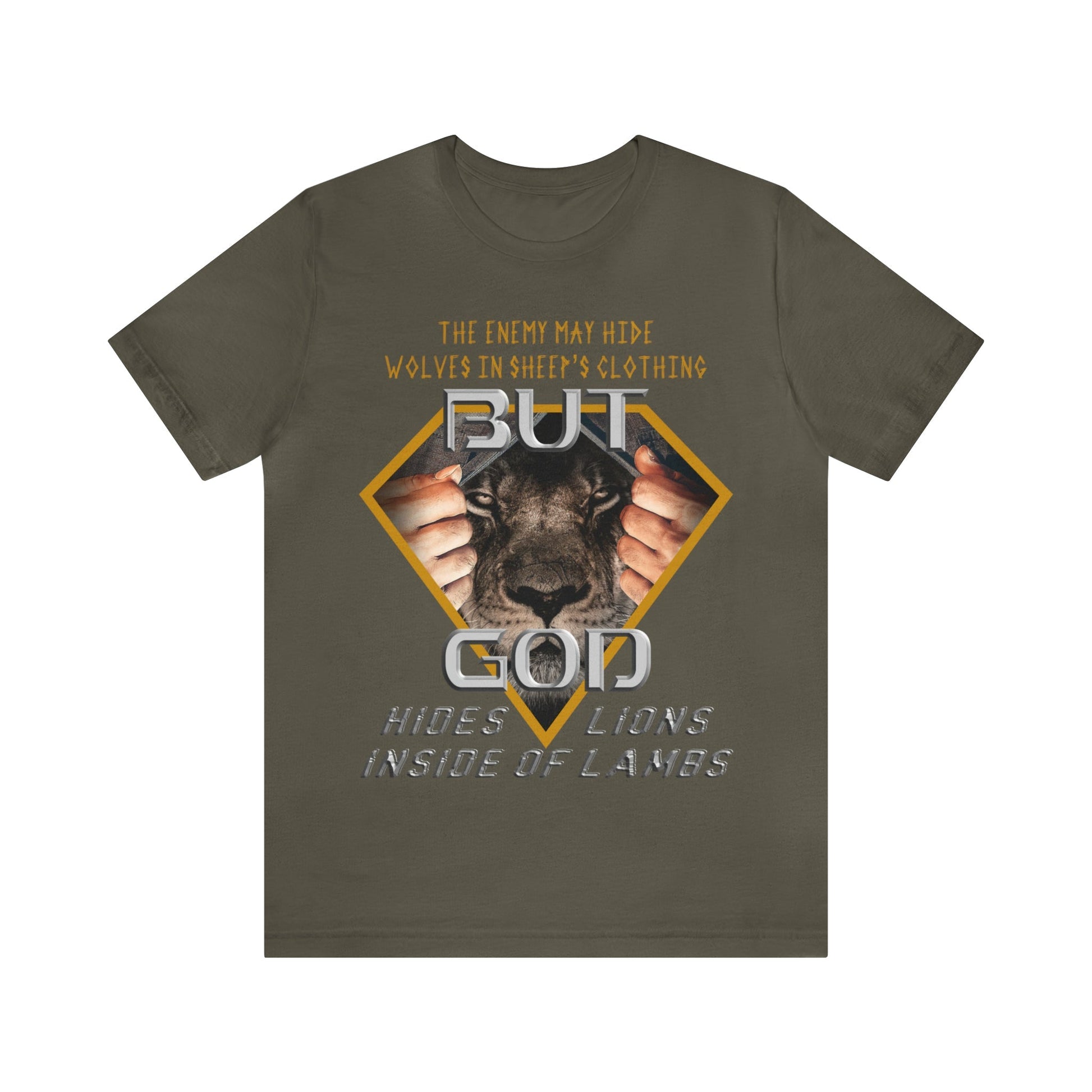 God Hides Lions Inside of Lambs | Unisex T-Shirt - Zealous Christian Gear - 12