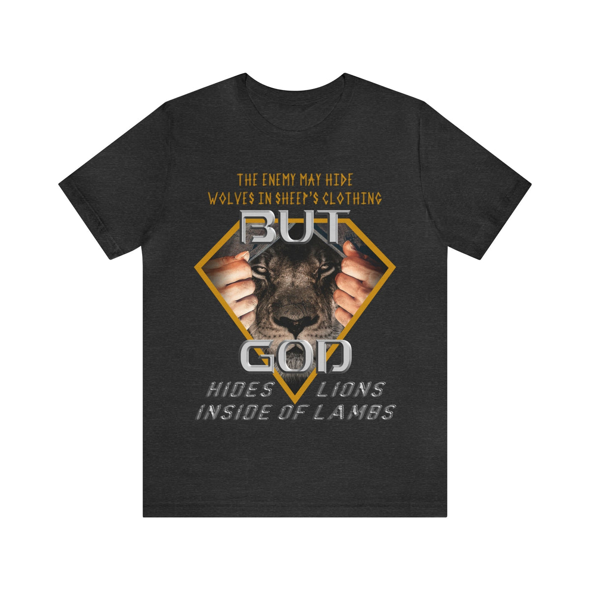 God Hides Lions Inside of Lambs | Unisex T-Shirt - Zealous Christian Gear - 25