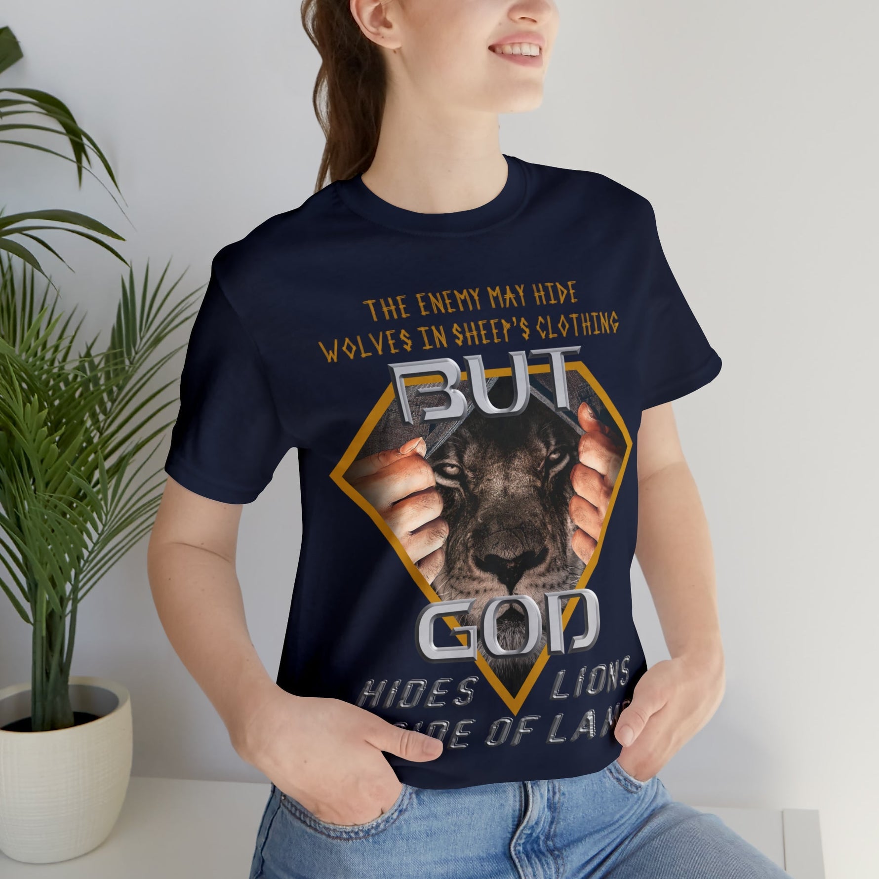 God Hides Lions Inside of Lambs | Unisex T-Shirt - Zealous Christian Gear - 30