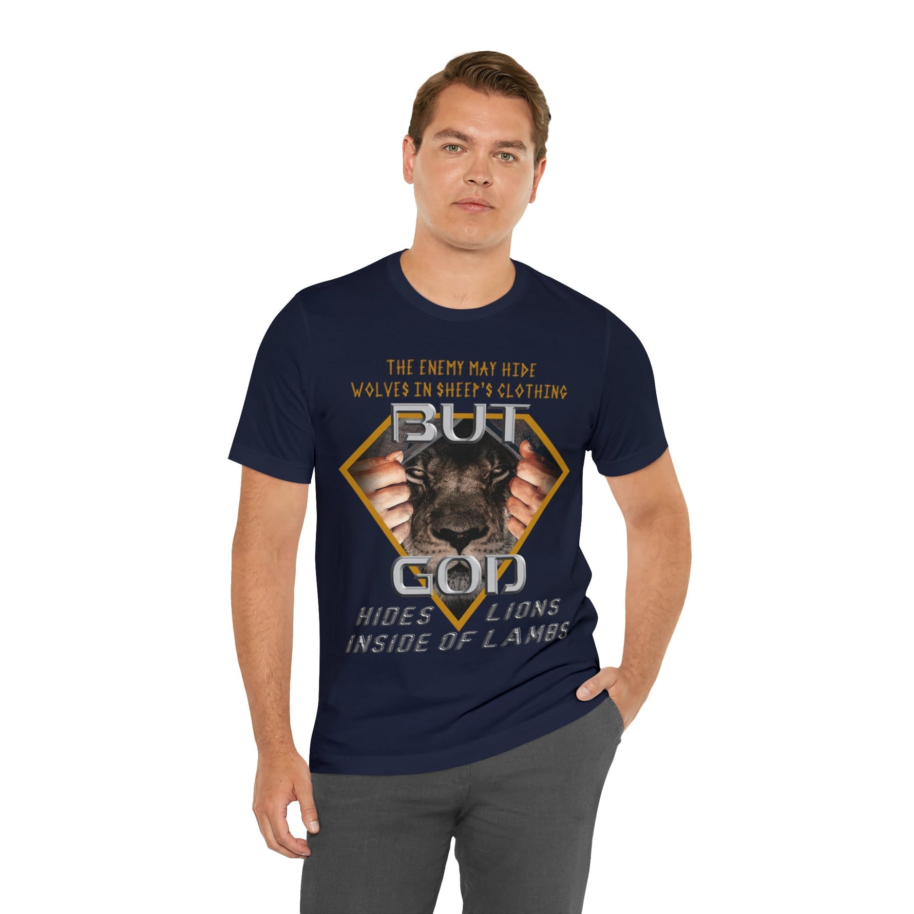 God Hides Lions Inside of Lambs | Unisex T-Shirt - Zealous Christian Gear - 29