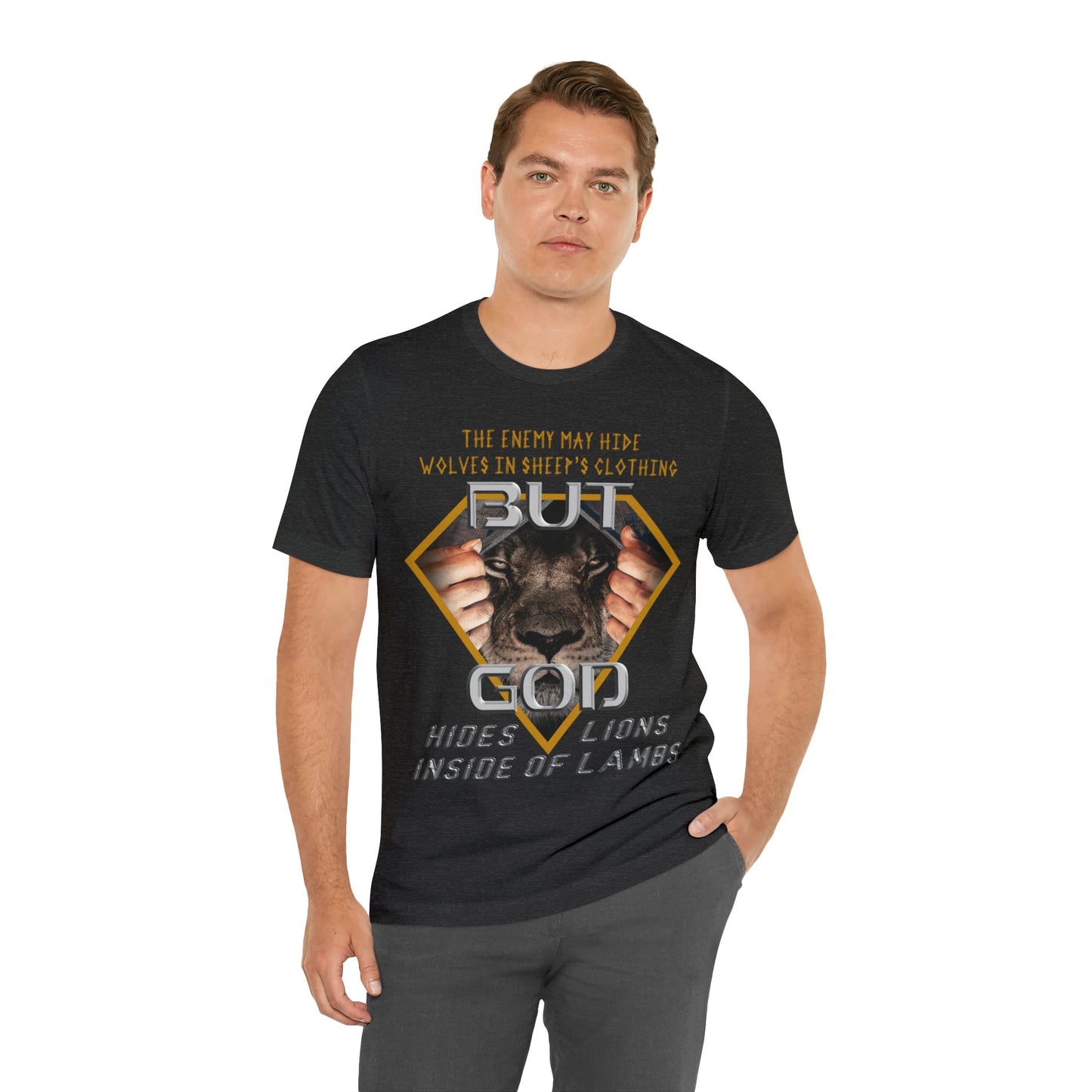 God Hides Lions Inside of Lambs | Unisex T-Shirt - Zealous Christian Gear - 28