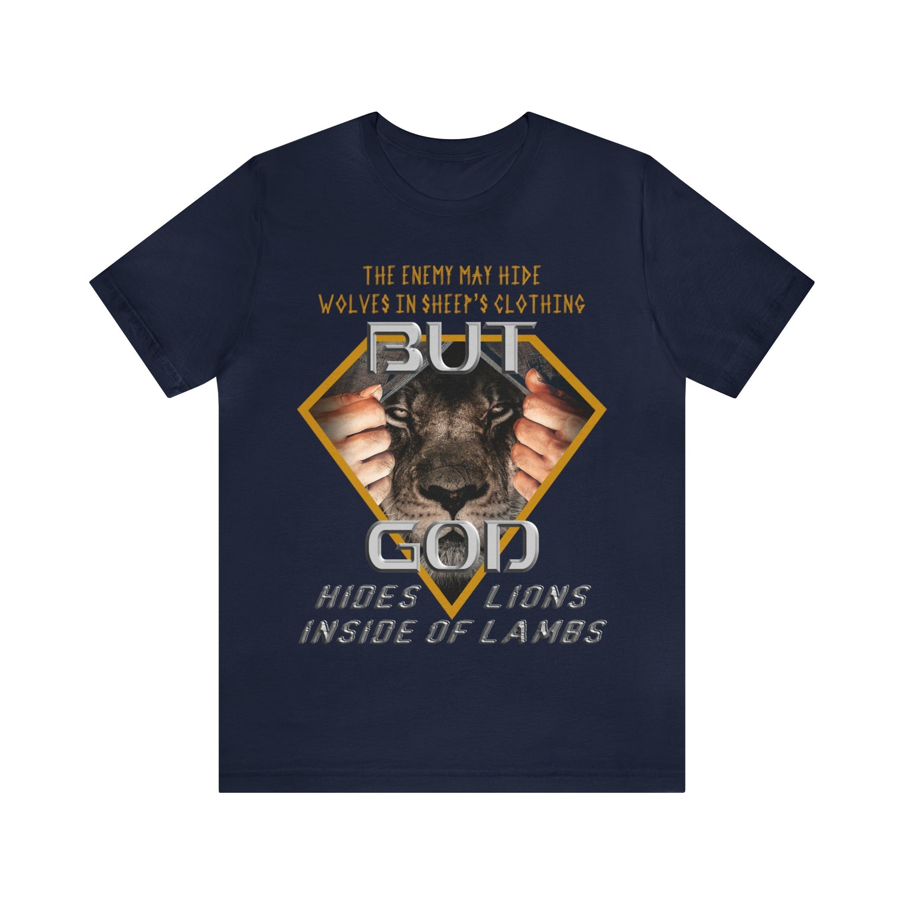 God Hides Lions Inside of Lambs | Unisex T-Shirt - Zealous Christian Gear - 26