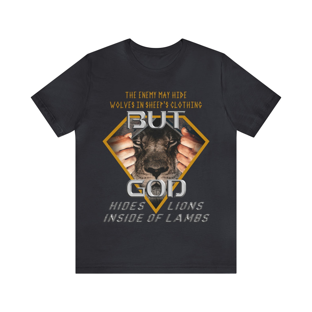 God Hides Lions Inside of Lambs | Unisex T-Shirt - Zealous Christian Gear - 21