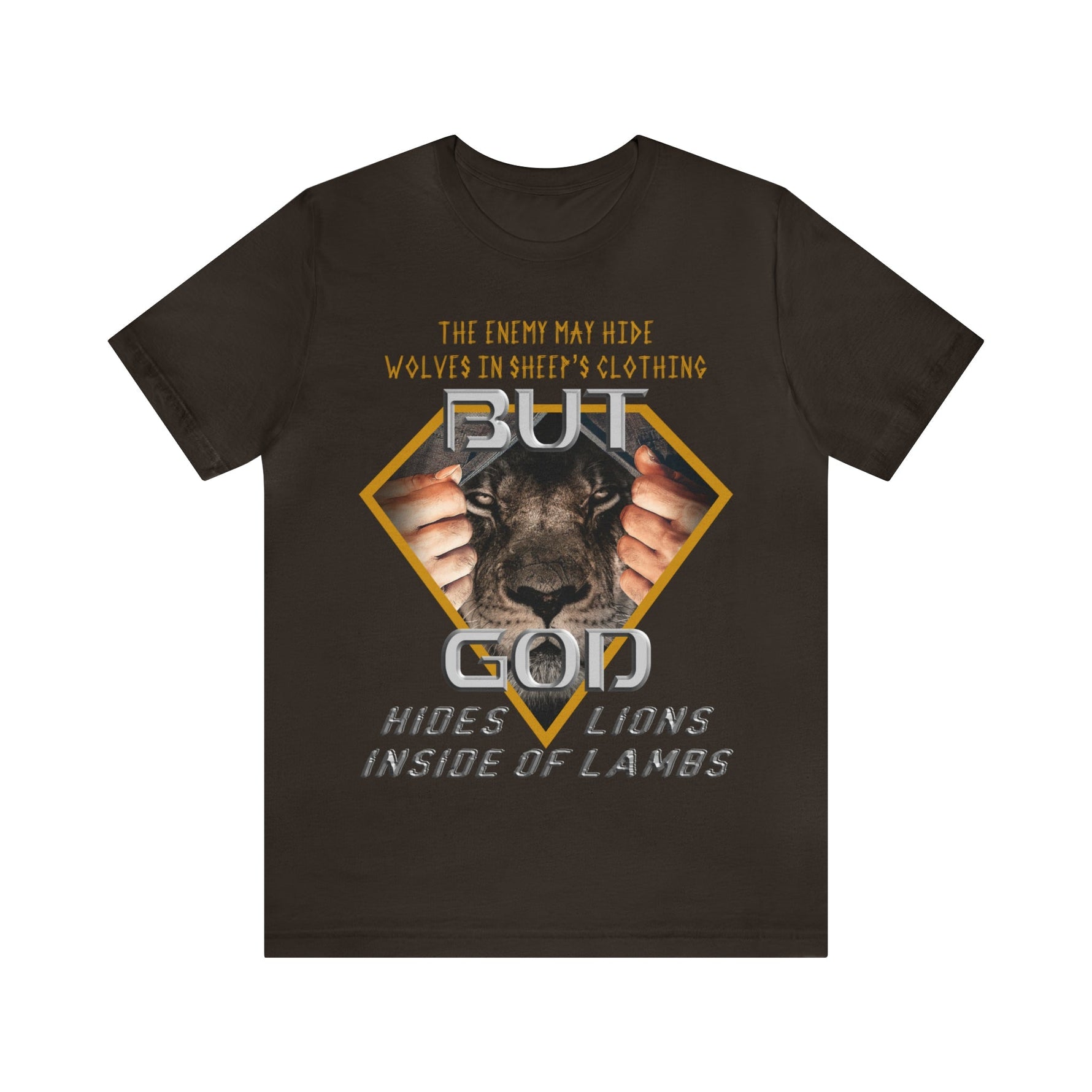 God Hides Lions Inside of Lambs | Unisex T-Shirt - Zealous Christian Gear - 14