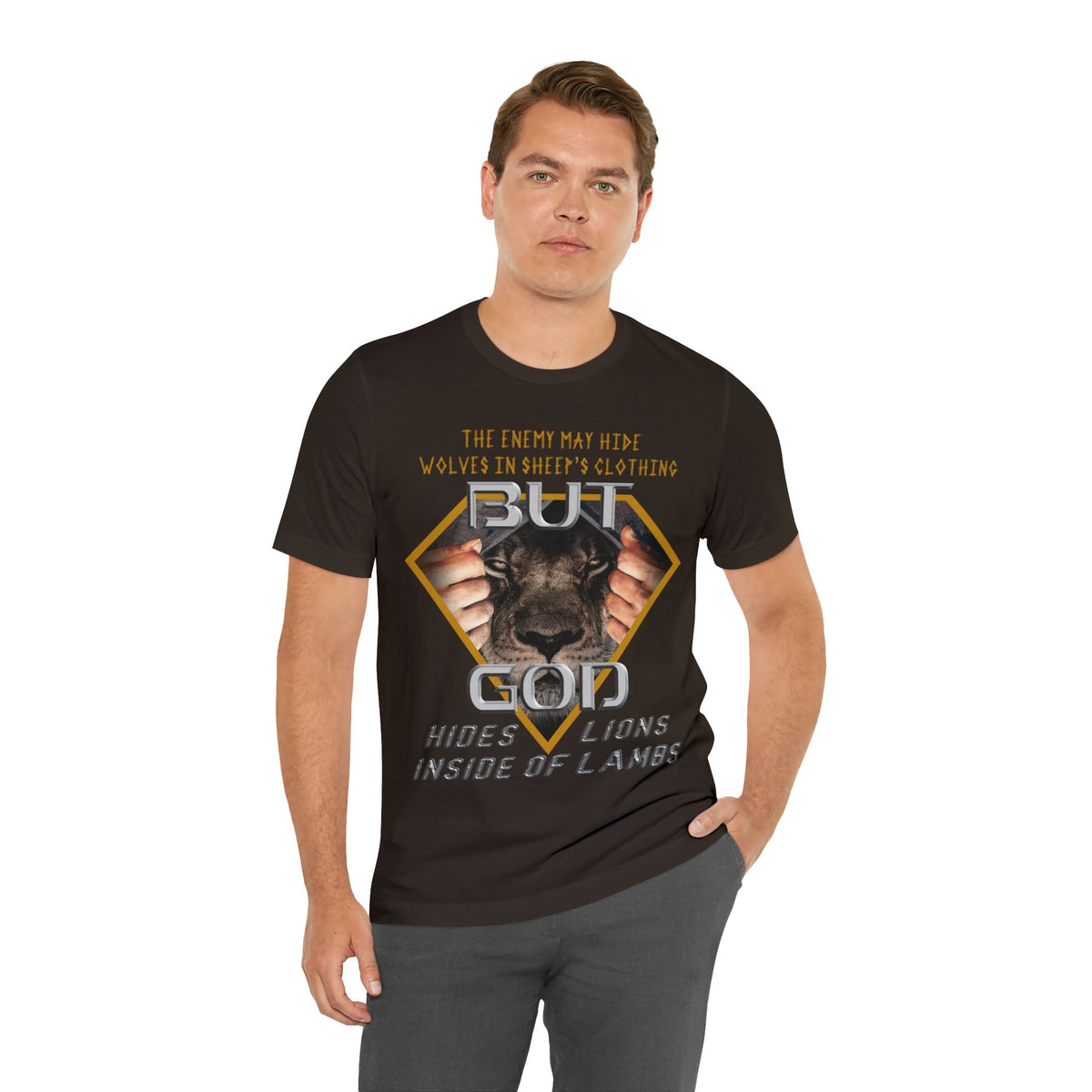 God Hides Lions Inside of Lambs | Unisex T-Shirt - Zealous Christian Gear - 17