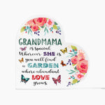 Grandmama - Garden Where Abundant Love Grows | Heart-Shaped Acrylic Plaque | Gifts for Grandmother - Zealous Christian Gear - 2