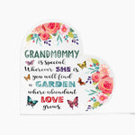 Grandmommy - Garden Where Abundant Love Grows | Heart-Shaped Acrylic Plaque | Gifts for Grandmother - Zealous Christian Gear - 3