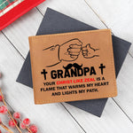 GRANDPA: Your Christ-Like Zeal Is A Flame | Graphic Leather Wallet - Zealous Christian Gear - 9