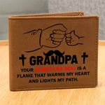 GRANDPA: Your Christ-Like Zeal Is A Flame | Graphic Leather Wallet - Zealous Christian Gear - 4