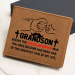 GRANDSON: THE CHRIST-HONORING MAN | Graphic Leather Wallet - Zealous Christian Gear - 6