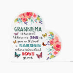 GrannieMa - Garden Where Abundant Love Grows | Heart-Shaped Acrylic Plaque | Gifts for Grandmother - Zealous Christian Gear - 3