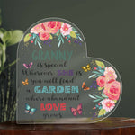 Granny - Garden Where Abundant Love Grows | Heart-Shaped Acrylic Plaque | Gifts for Grandmother - Zealous Christian Gear - 9