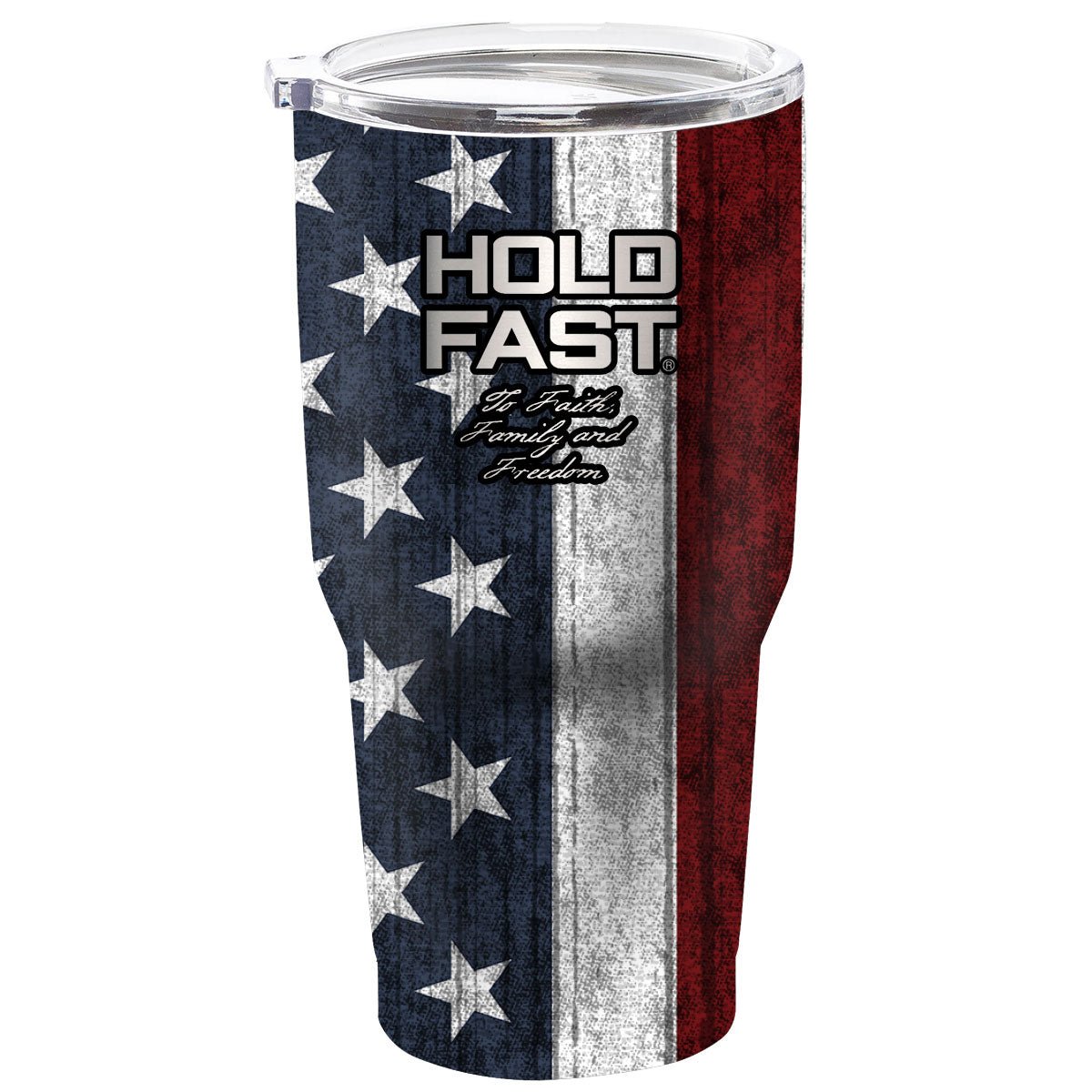 Hold Fast® 30 oz. Stainless Steel Tumbler | Flag - Zealous Christian Gear - 1