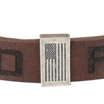 HOLD FAST® Men's Bracelet | Flag Snap Brown - Zealous Christian Gear - 2