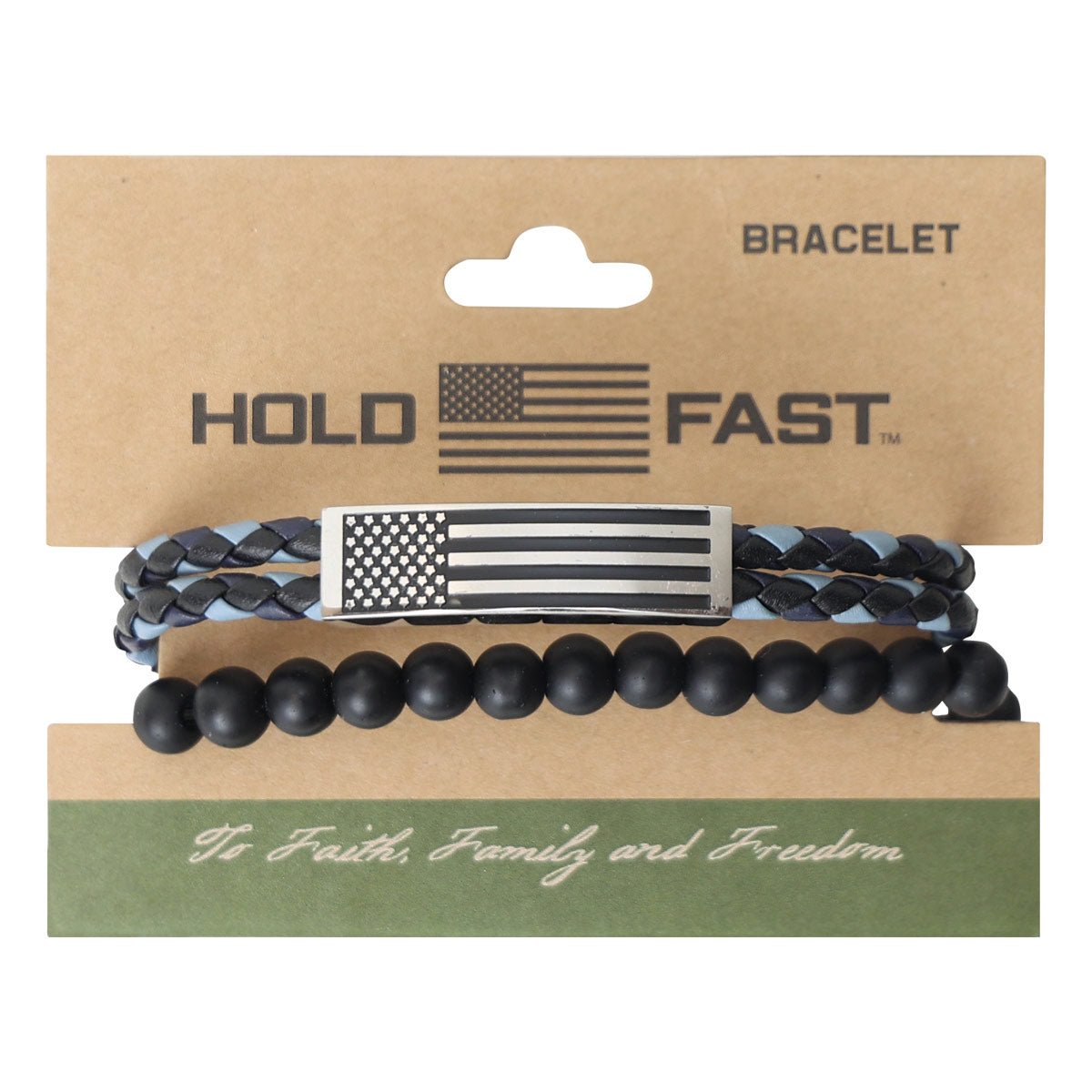 HOLD FAST® Men's Bracelet | Flag Wrap Braided Bead - Zealous Christian Gear - 3