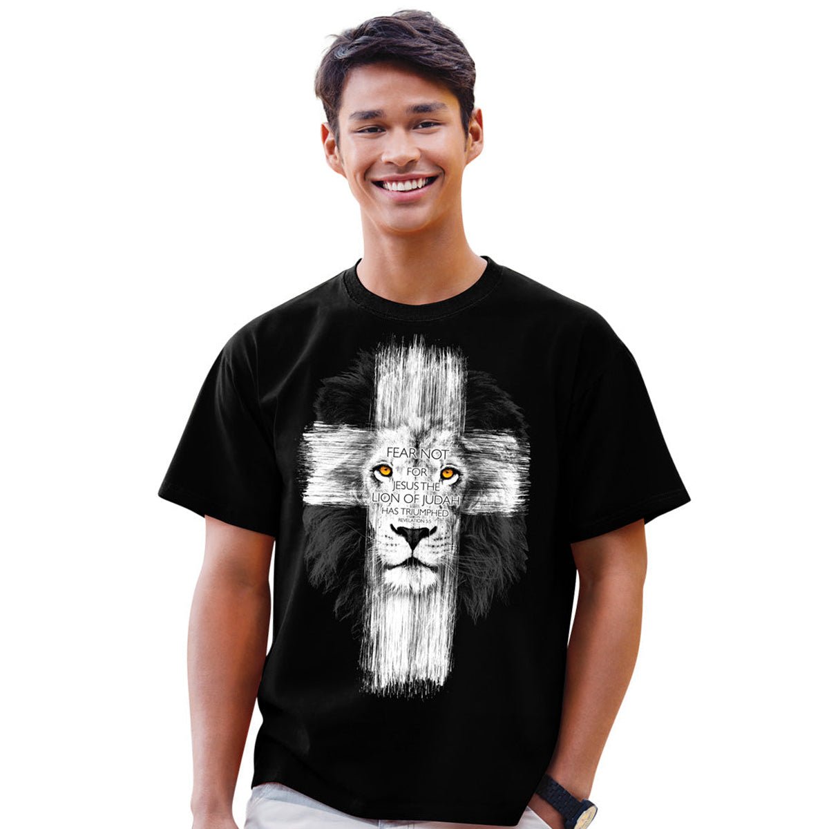 Lion Cross™ | Kerusso® Adult T-Shirt - Zealous Christian Gear - 5