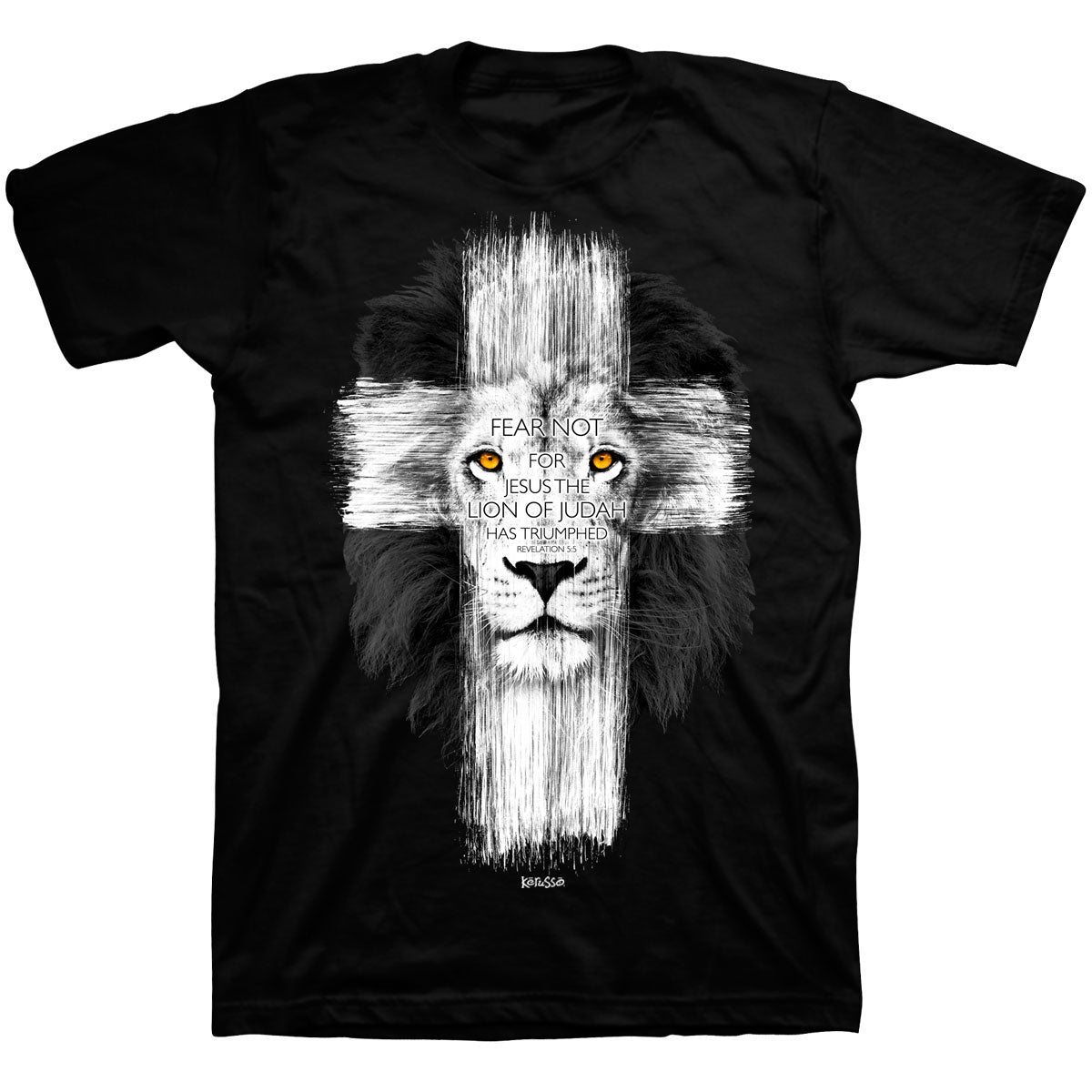 Lion Cross™ | Kerusso® Adult T-Shirt - Zealous Christian Gear - 4