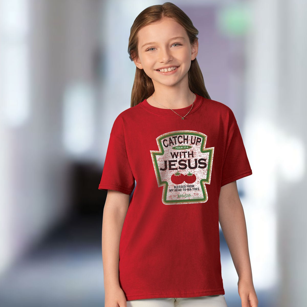 Kerusso® Kids T-Shirt | Catch Up With Jesus™ - Zealous Christian Gear - 1