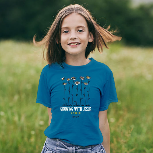 Kerusso® Kids T-Shirt | Growing With Jesus™ - Zealous Christian Gear - 1