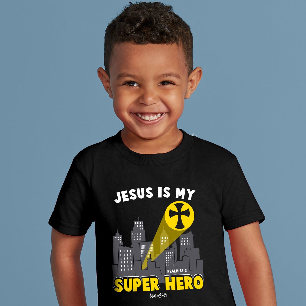 Kerusso® Kids T-Shirt | Jesus Super Hero™ - Zealous Christian Gear - 2