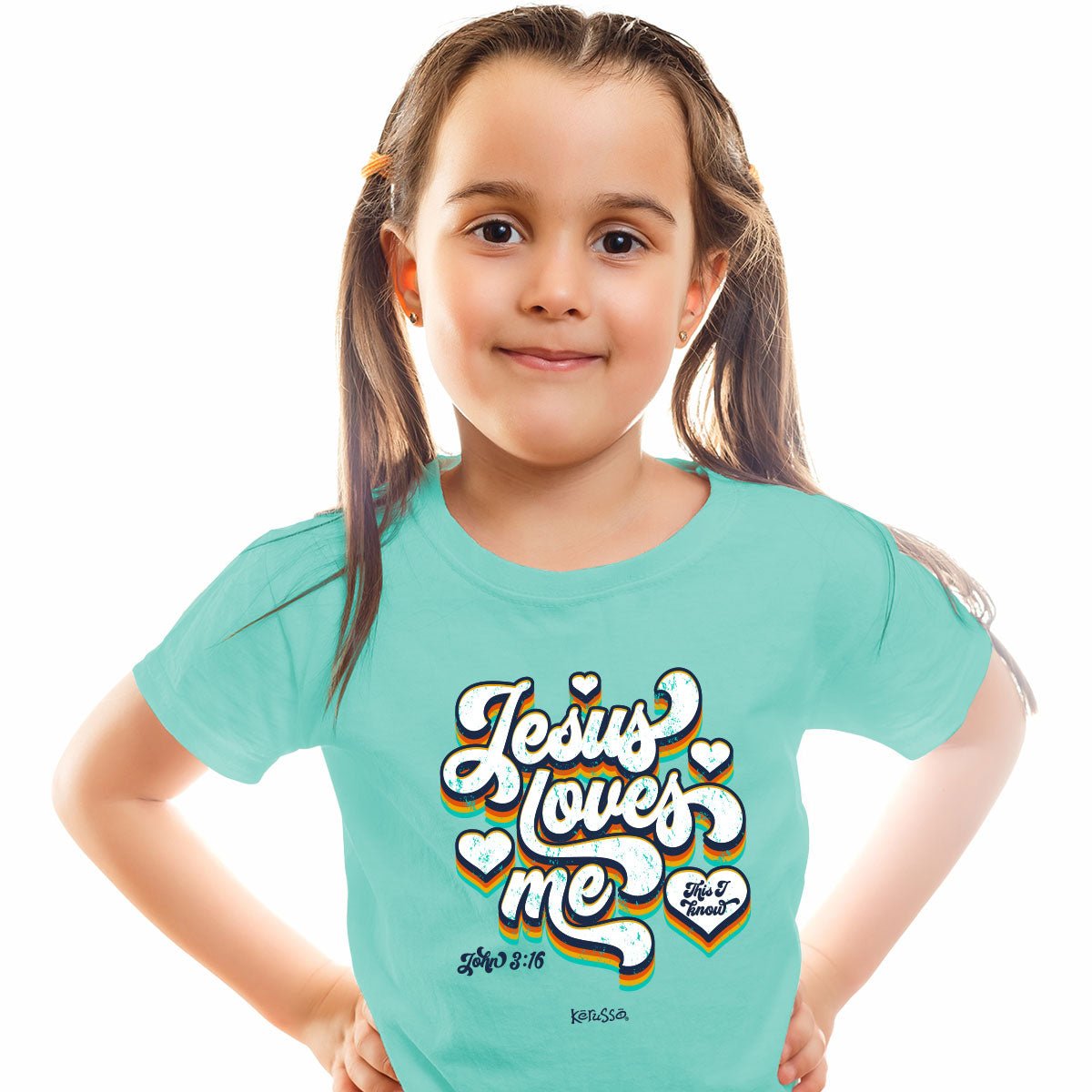 Kerusso® Kidz T-Shirt | Jesus Loves Me™ - Zealous Christian Gear - 2