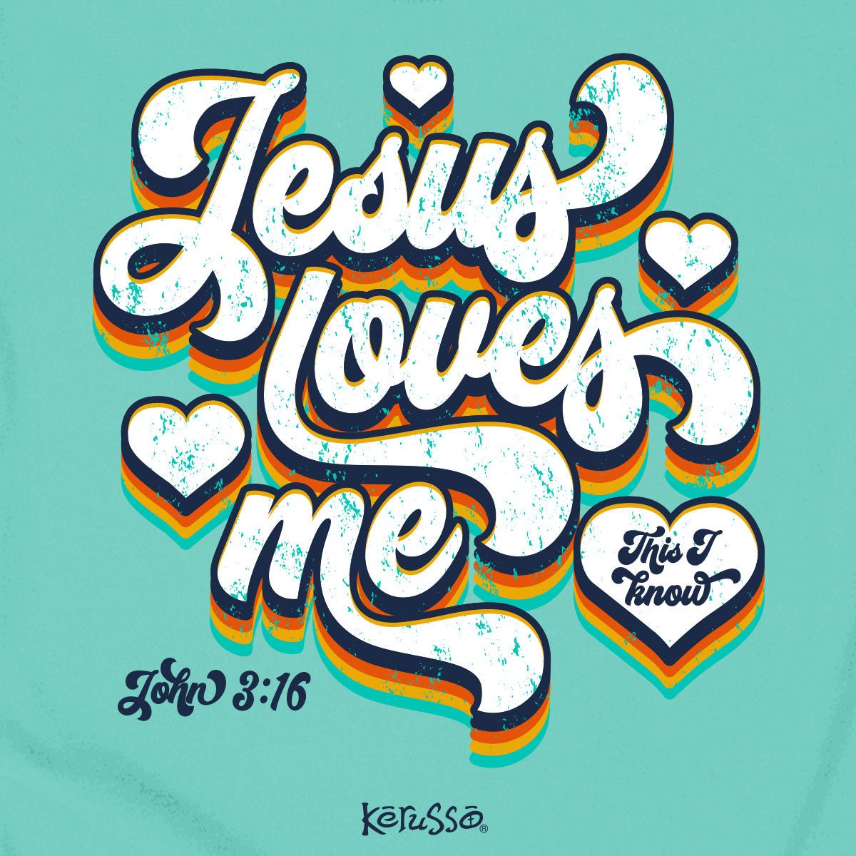 Kerusso® Kidz T-Shirt | Jesus Loves Me™ - Zealous Christian Gear - 4