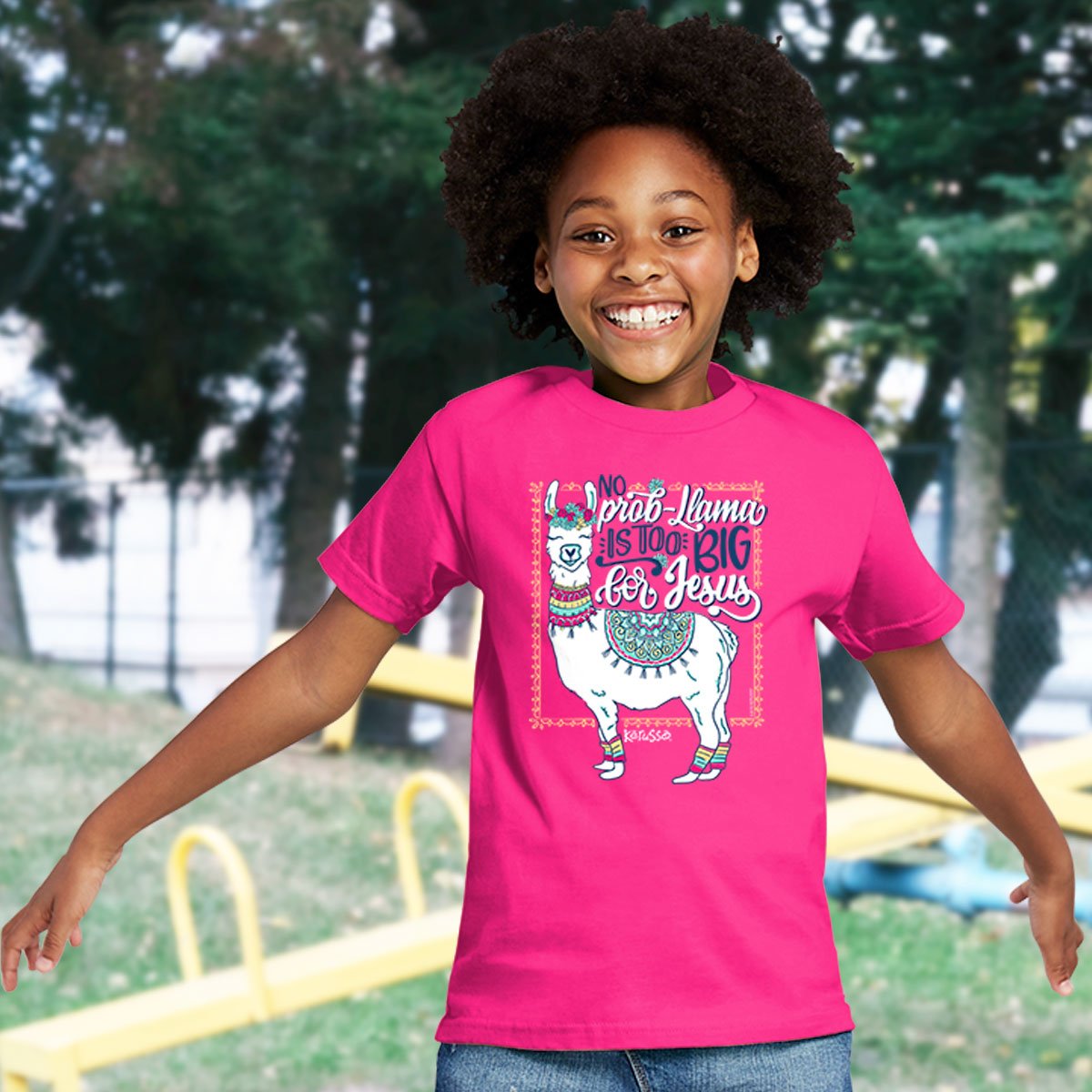 Kerusso® Kidz T-Shirt | Llama™ - Zealous Christian Gear - 1