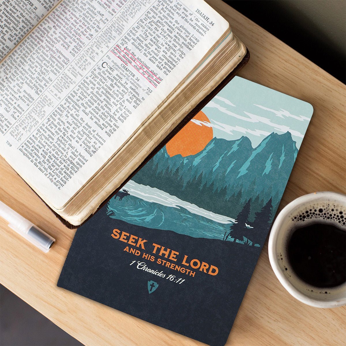 Kerusso® Men's Paperback Journal | Seek The Lord - Zealous Christian Gear