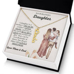 Personalizable To Our Lovely Daughter Necklace | Always Shine with Lovely Sweetness | From Mom and Dad | Gifts for Daughter - Zealous Christian Gear - 10