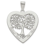 Personalized Sterling Silver Heart-Shaped Necklace | Family Tree Heart - Zealous Christian Gear - 2